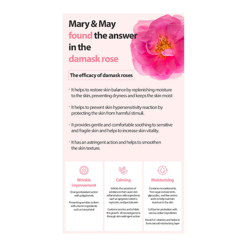 MARY & MAY Rose Collagen Mist Serum - Peaches&Creme Shop Korean Skincare Malta