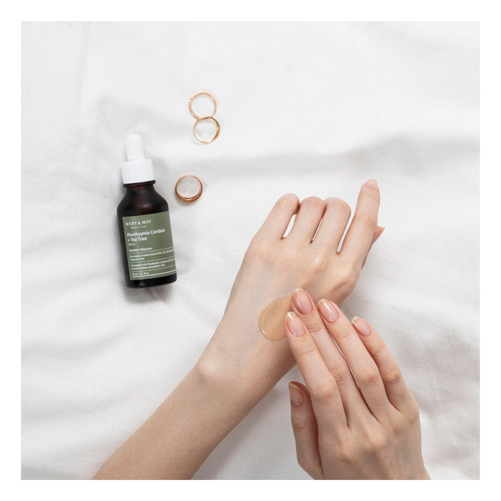 MARY & MAY Houttuynia Cordata +Tea Tree Serum - Peaches&Creme Shop Korean Skincare Malta