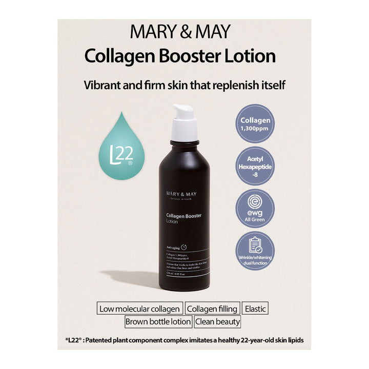 MARY & MAY Collagen Booster Lotion - Peaches&Creme Shop Korean Skincare Malta