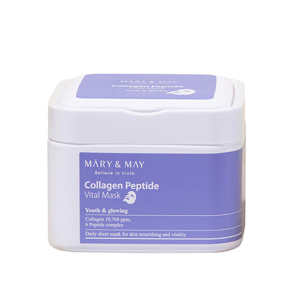 MARY & MAY Collagen Peptide Vital Mask - Peaches&Creme Peaches&Creme Shop Korean Skincare Malta