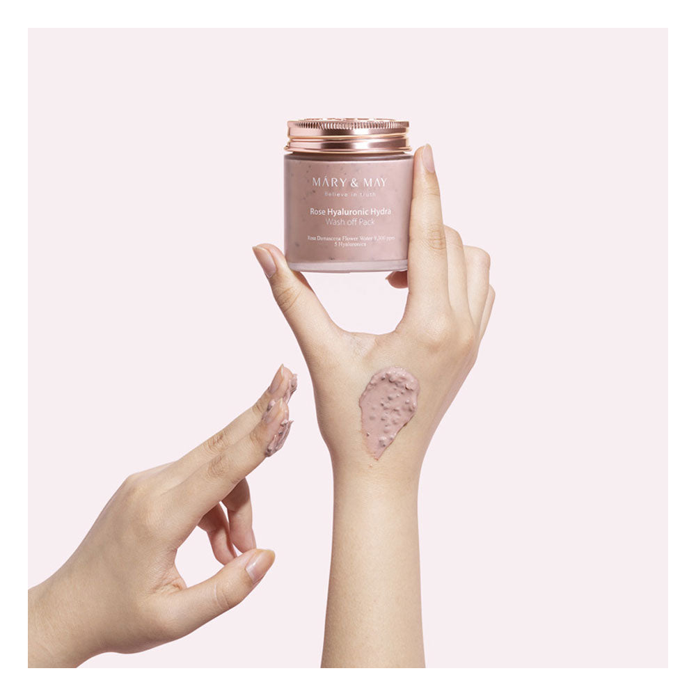 MARY&MAY Rose Hyaluronic Hydra Wash Off Pack- Peaches&Creme Shop Korean Skincare Malta