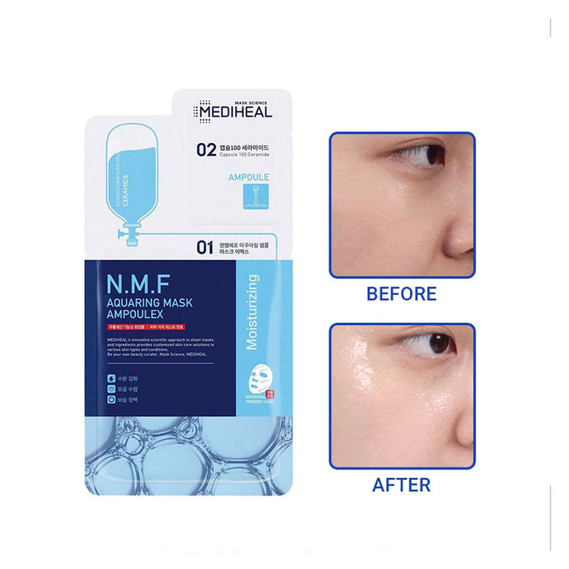 MEDIHEAL N.M.F Aquaring Mask Ampoulex - Peaches&Creme Shop Korean Skincare Malta