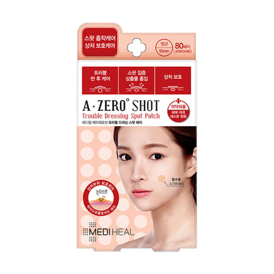 MEDIHEAL A-Zero Shot Trouble Dressing Spot Patch - Peaches&Creme Shop Korean Skincare Malta
