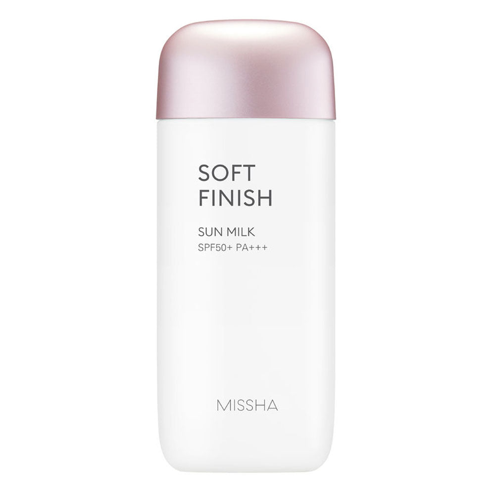 MISSHA All Around Safe Block Soft Finish Sun Milk SPF50+ PA+++ - Peaches&Creme Shop Korean Skincare Malta