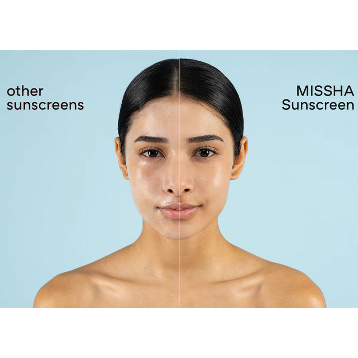 MISSHA All Around Safe Block Soft Finish Sun Milk SPF50+ PA+++ - Peaches&Creme Shop Korean Skincare Malta