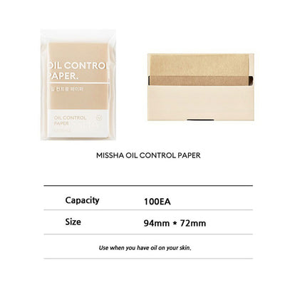 MISSHA Oil Control Paper - Peaches&Creme Shop Korean Skincare Malta