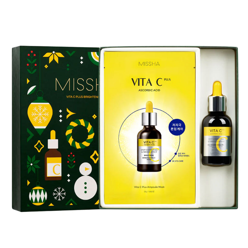 MISSHA Vita C Plus Brightening Set [Holiday Edition] - Peaches&Creme Shop Korean Skincare Malta
