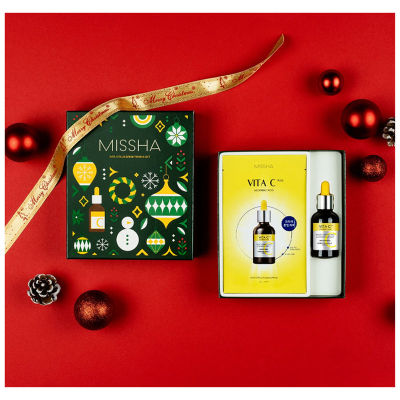 MISSHA Vita C Plus Brightening Set [Holiday Edition] - Peaches&Creme Shop Korean Skincare Malta