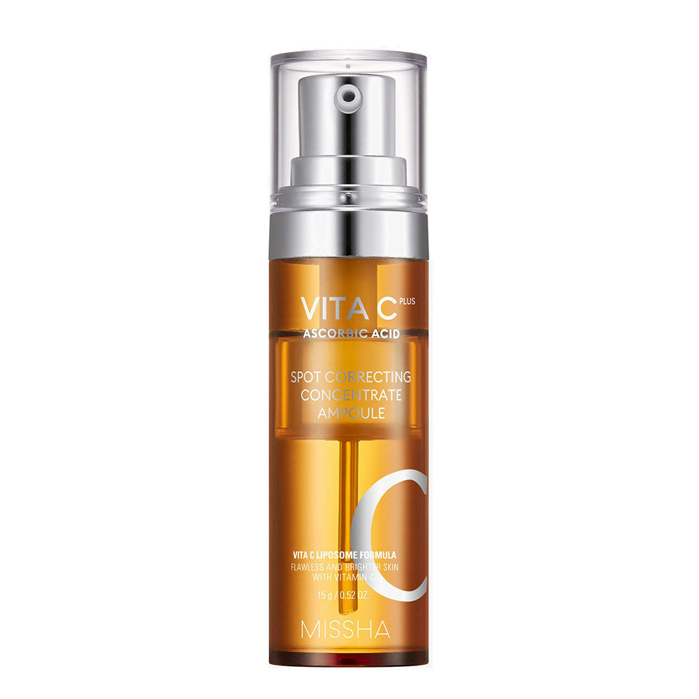 Missha Vita C Plus Spot Correcting Concentrate Ampoule - Peaches&Creme Shop Korean Skincare Malta