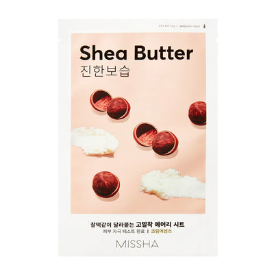 Missha Airy Fit Sheet Mask SHEA BUTTER - Peaches&Crème K-Beauty and Skincare