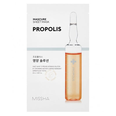 Missha Mascure Sheet Mask PROPOLIS - Peaches&Creme Shop Korean Skincare Malta