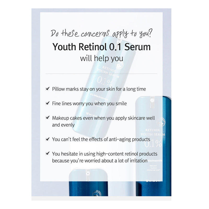 Mizon 0.1% Retinol Youth Serum - Peaches&Creme Shop Korean Skincare Malta