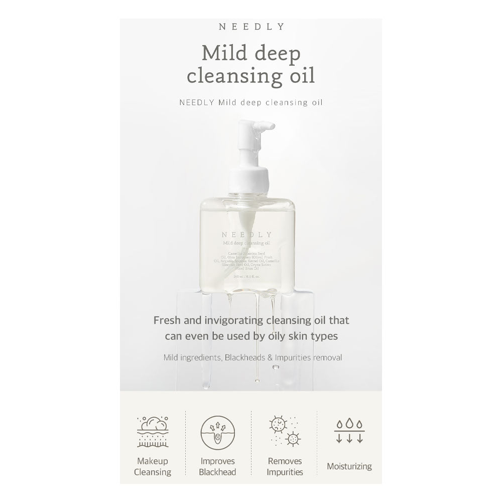 NEEDLY Mild Deep Cleansing Oil - Peaches&Creme Shop Korean Skincare Malta