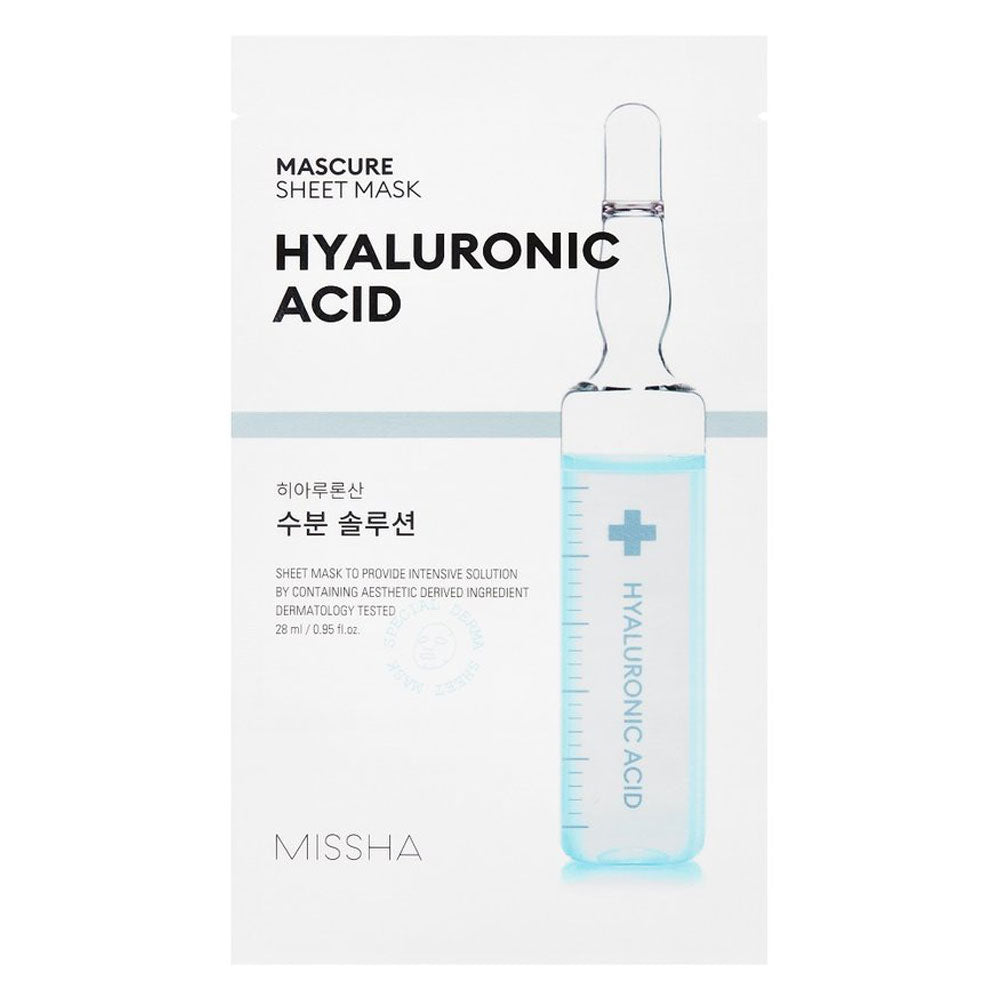 Missha Mascure Sheet Mask HYALURONIC ACID - Peaches&Creme Shop Korean Skincare Malta
