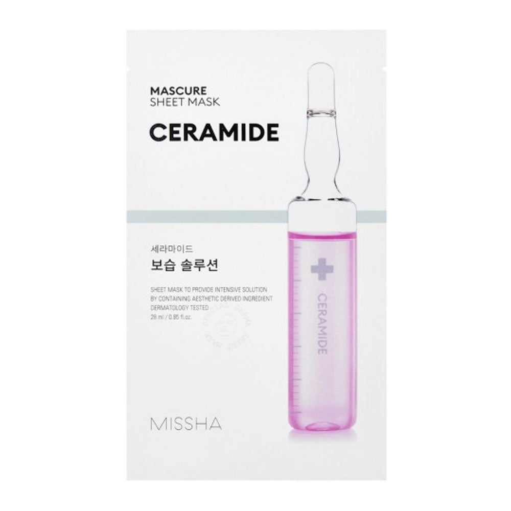MISSHA Moisture Solution Mascure Sheet Mask CERAMIDE - Peaches&Creme Shop Korean Skincare Malta