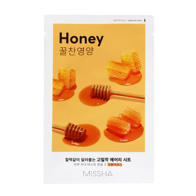 Missha Airy Fit Sheet Mask HONEY - Peaches&Crème K-Beauty and Skincare