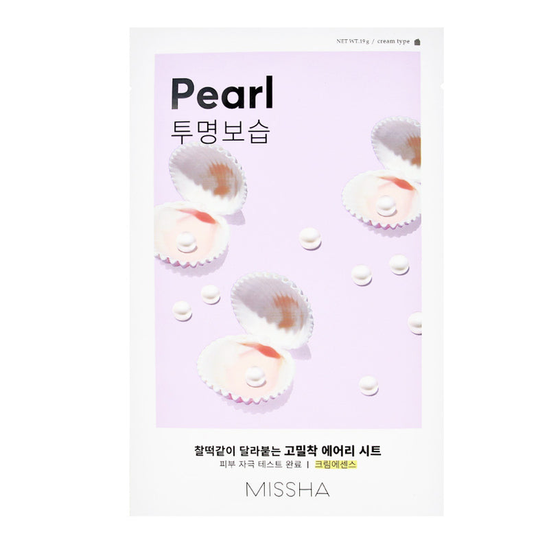 Missha Airy Fit Sheet Mask PEARL - Peaches&Crème K-Beauty and Skincare