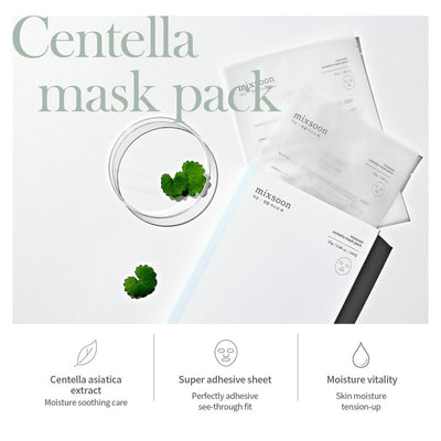 MIXSOON Centella Mask Pack - Peaches&Creme Shop Korean Skincare Malta