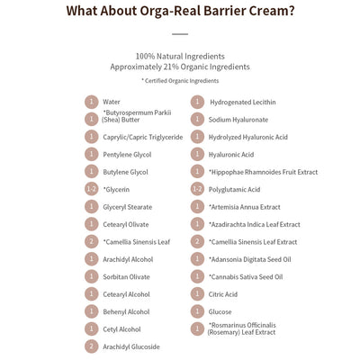 Mizon Orga-Real Barrier Cream - Peaches&Creme Shop Korean Skincare Malta
