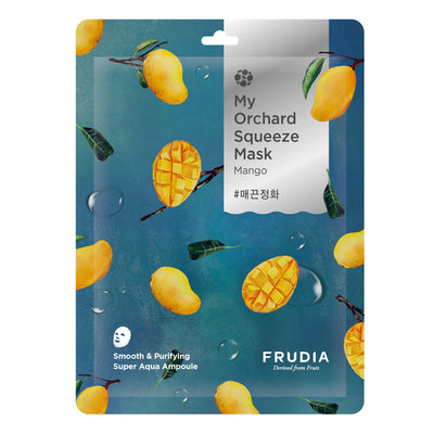 Frudia My Orchard Squeeze Mask Super Aqua Ampoule Mango - Peaches&Creme Shop Korean Skincare Malta