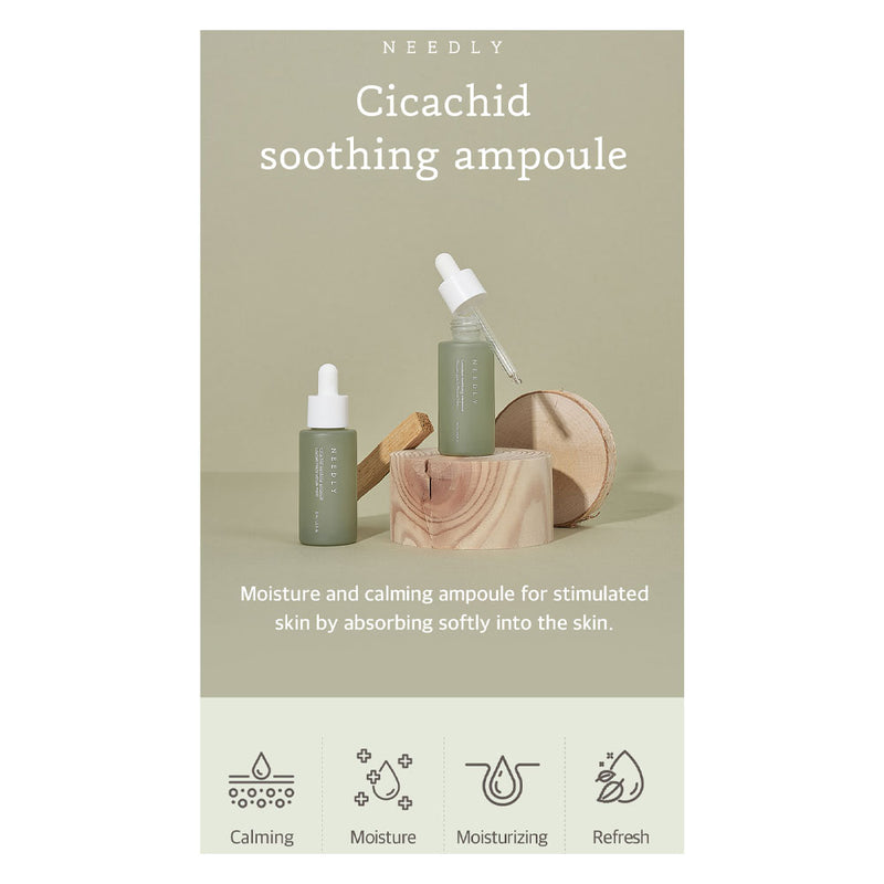 NEEDLY Cicachid Soothing Ampoule - Peaches&Creme Shop Korean Skincare Malta