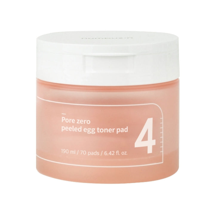 NUMBUZIN No.4 Pore Zero Peeled Egg Toner Pad - Peaches&Creme Shop Korean Skincare Malta