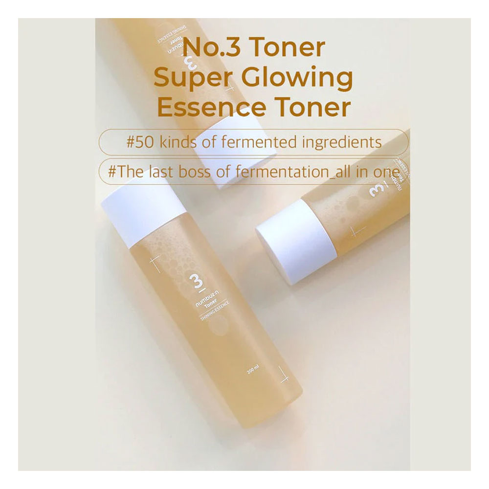 NUMBUZIN No.3 Super Glowing Essence Toner - Peaches&Creme Shop Korean Skincare Malta