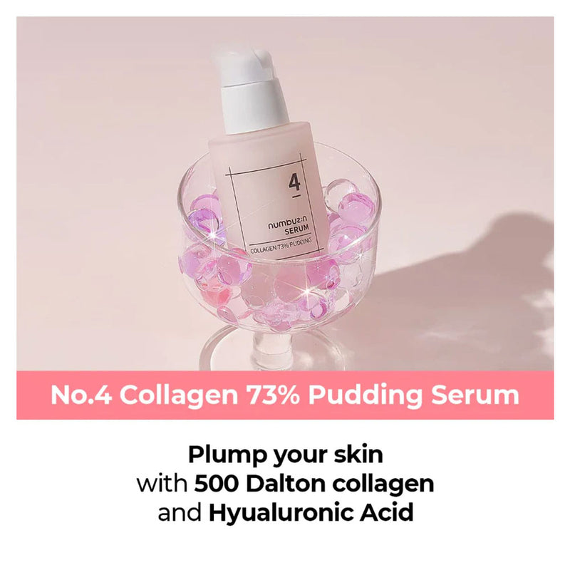 NUMBUZIN No.4 Collagen 73% Pudding Serum - Peaches&Creme Shop Korean Skincare Malta