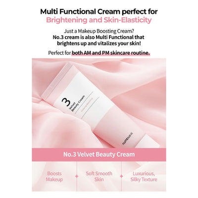 NUMBUZIN No.3 Velvet Beauty Cream - Peaches&Creme Shop Korean Skincare Malta