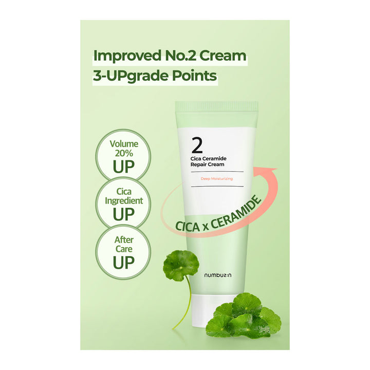 NUMBUZIN No.2 Cica Ceramide Repair Cream - Peaches&Creme Shop Korean Skincare Malta