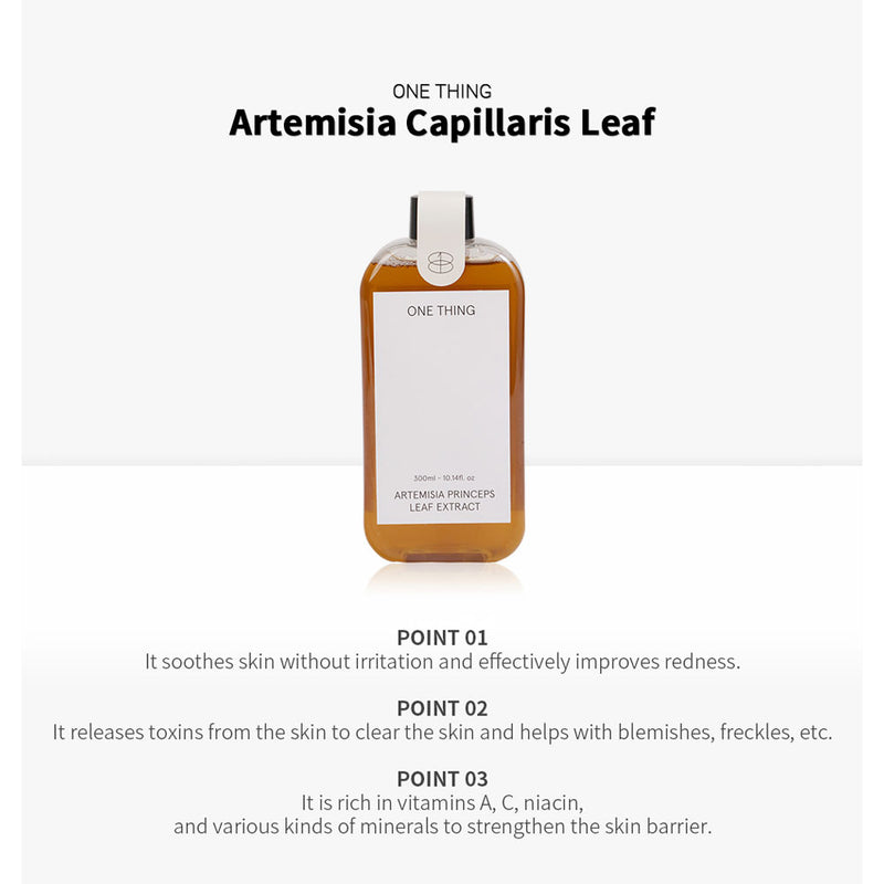 ONE THING Artemisia Capillaris Extract Toner - Peaches&Creme Shop Korean Skincare Malta