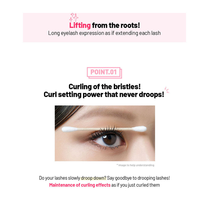 PERIPERA Ink Black Cara [Long Lash Curling] - Peaches&Creme Shop Korean Skincare Malta