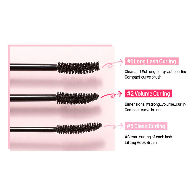 PERIPERA Ink Black Cara [Long Lash Curling] - Peaches&Creme Shop Korean Skincare Malta