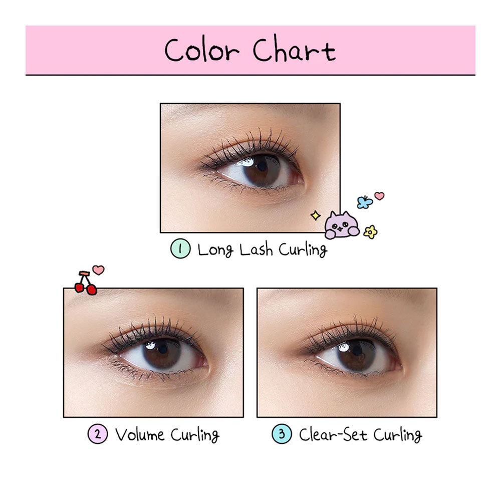 PERIPERA Ink Black Cara [Long Lash Curling] - Peaches&Creme Shop Korean Skincare Malta