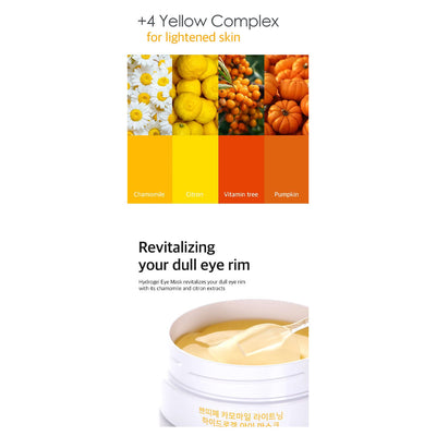 Petitfée Chamomile Lightening Hydrogel Eye Mask - Peaches&Creme Shop Korean Skincare Malta