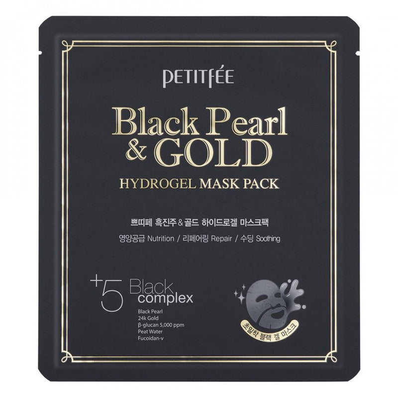 Petitfée Black Pearl & Gold Mask Pack -Peaches&Creme Shop Korean Skincare Malta