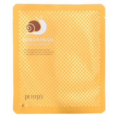 Petitfée Gold & Snail Hydrogel Mask Pack - Peaches&Creme Shop Korean Skincare Malta