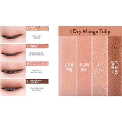 ROM&ND Better than Eyes 01 DRY MANGO TULIP - Peaches&Creme Shop Korean Skincare Malta