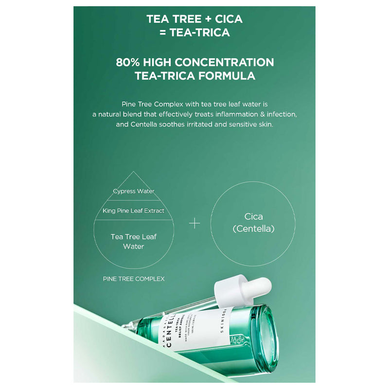 SKIN1004 Madagascar Centella Tea-Trica Relief Ampoule - Peaches&Creme Shop Korean Skincare Malta