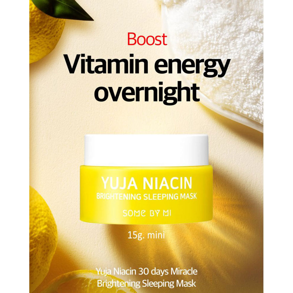 Some By Mi Yuja Niacin Brightening Sleeping Mask - Peaches&Creme Shop Korean Skincare Malta