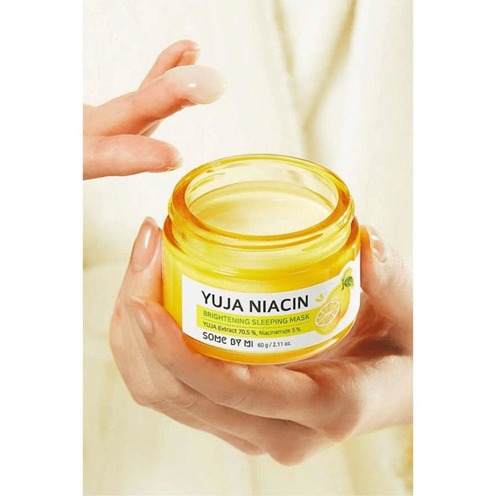 Some By Mi Yuja Niacin Brightening Sleeping Mask - Peaches&Creme Shop Korean Skincare Malta