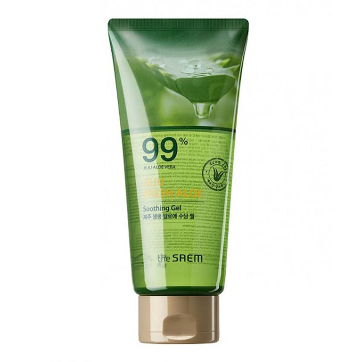 THE SAEM Jeju Fresh Aloe Soothing Gel 99% - Peaches&Creme Shop Korean Skincare Malta