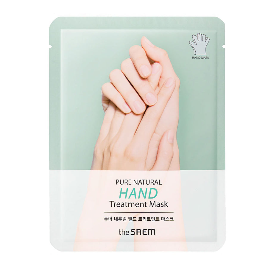 THE SAEM Pure Natural Hand Treatment Mask - Peaches&Creme Shop Korean Skincare Malta