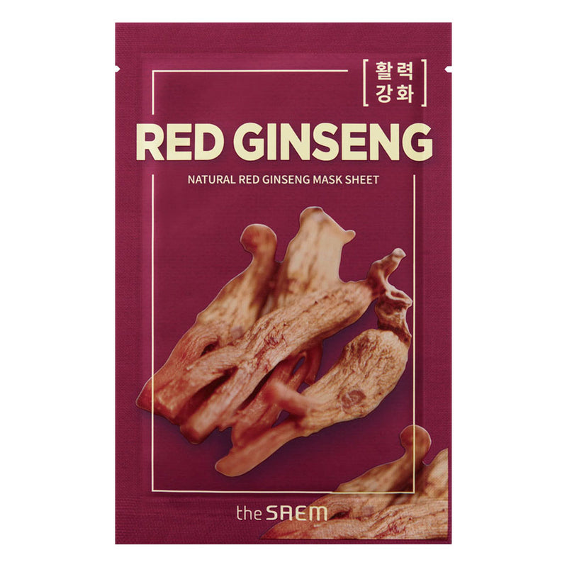 THE SAEM Natural Red Ginseng Mask Sheet - Peaches&Creme Shop Korean Skincare Malta