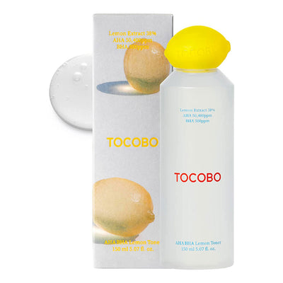 TOCOBO AHA BHA Lemon Toner - Peaches&Creme Shop Korean Skincare Malta