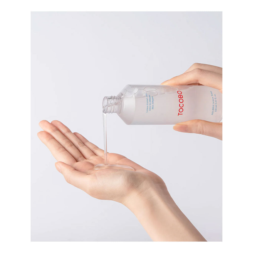 TOCOBO AHA BHA Lemon Toner - Peaches&Creme Shop Korean Skincare Malta