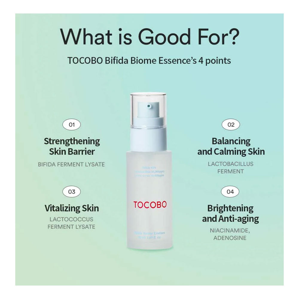 TOCOBO Bifida Biome Essence - Peaches&Creme Shop Korean Skincare Malta