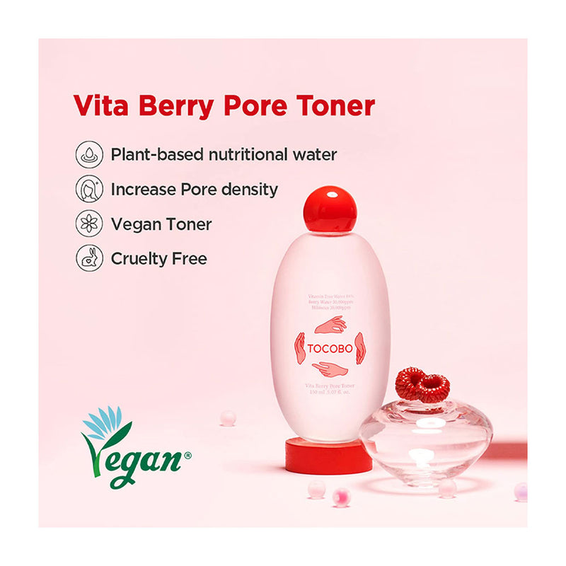 TOCOBO Vita Berry Pore Toner - Peaches&Creme Shop Korean Skincare Malta