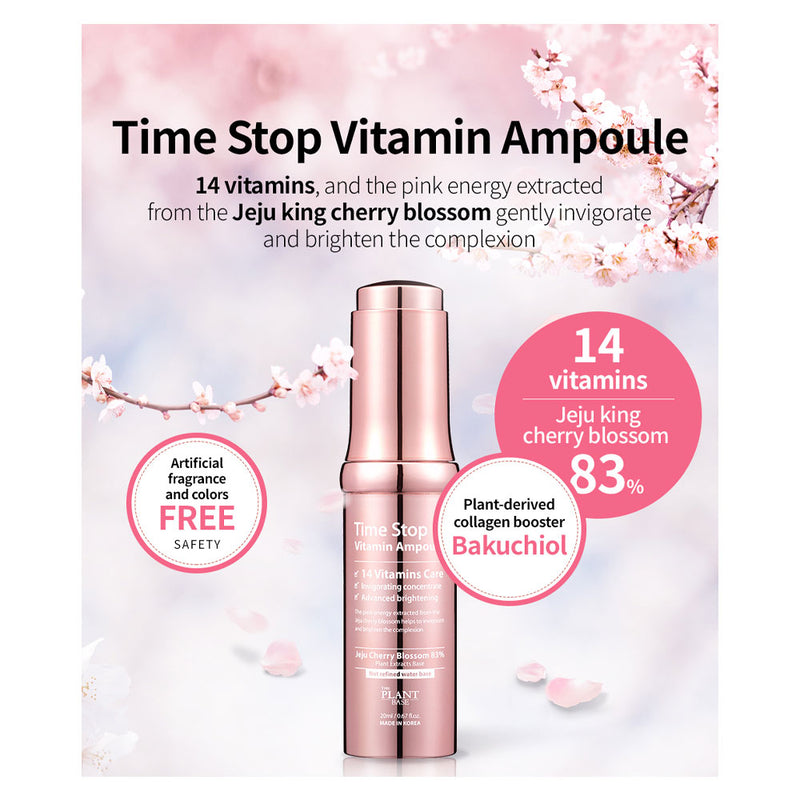 The Plant Base Time Stop Vitamin Ampoule - Peaches&Creme Shop Korean Skincare Malta