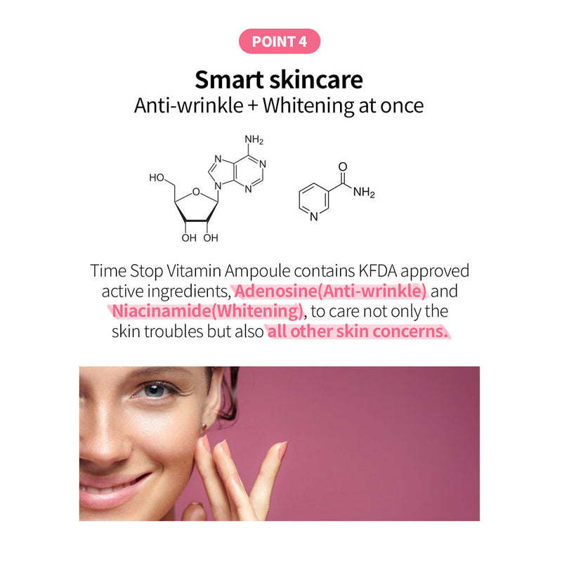 The Plant Base Time Stop Vitamin Ampoule - Peaches&Creme Shop Korean Skincare Malta